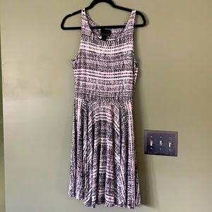 Cynthia Rowley Black and White Skater Dress